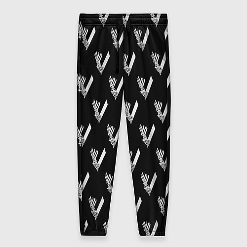 Женские брюки Викинги Лого Паттерн Vikings Pattern Z / 3D-принт – фото 1