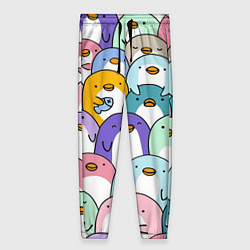 Брюки женские Пингвины, цвет: 3D-принт