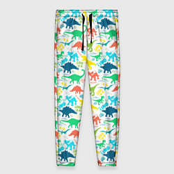 Брюки женские DINOSAUR, цвет: 3D-принт