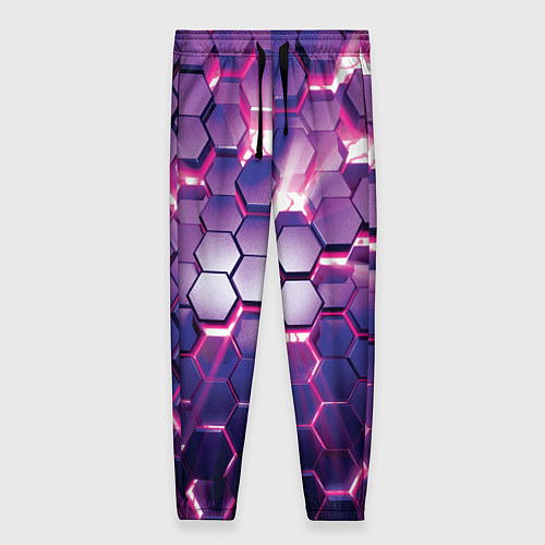 Женские брюки АБСТРАКЦИЯ СОТЫ / 3D-принт – фото 1