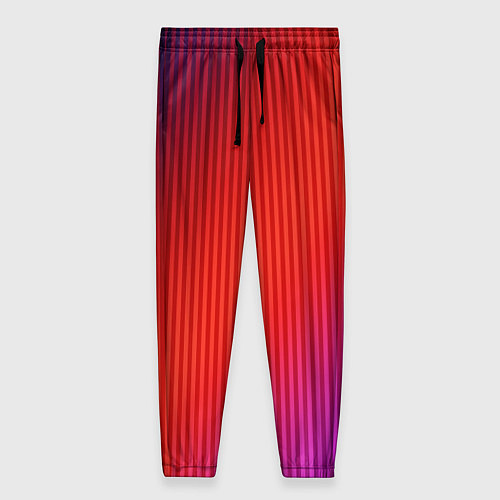 Женские брюки Оранжево-фиолетовый градиент / 3D-принт – фото 1