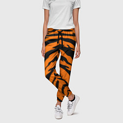 Брюки женские Шкура тигра, цвет: 3D-принт — фото 2