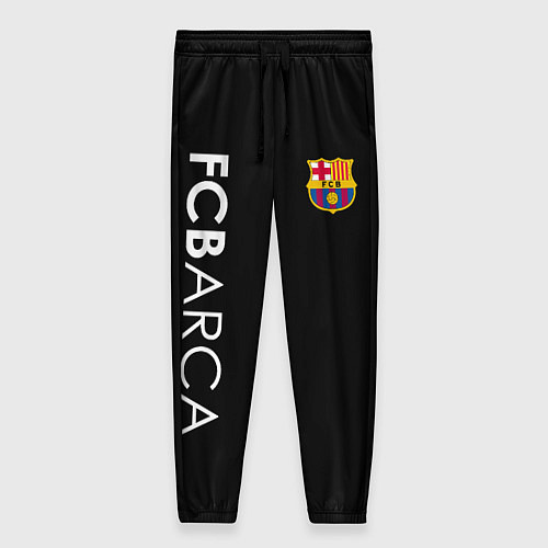 Женские брюки FC BARCA BLACK STYLE / 3D-принт – фото 1