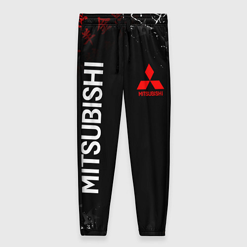 Женские брюки MITSUBISHI SAMURAI JAPAN STYLE ИЕРОГЛИФЫ / 3D-принт – фото 1