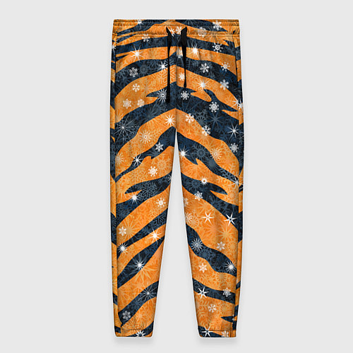 Женские брюки Новогодняя шкура тигра / 3D-принт – фото 1