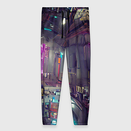 Женские брюки Городской киберпанк / 3D-принт – фото 1