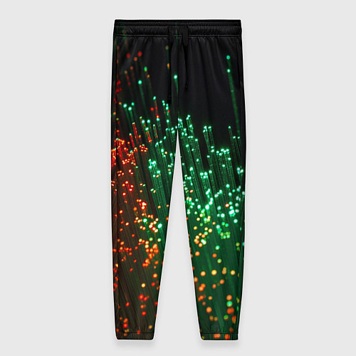 Женские брюки Неоновые светящиеся палочки / 3D-принт – фото 1
