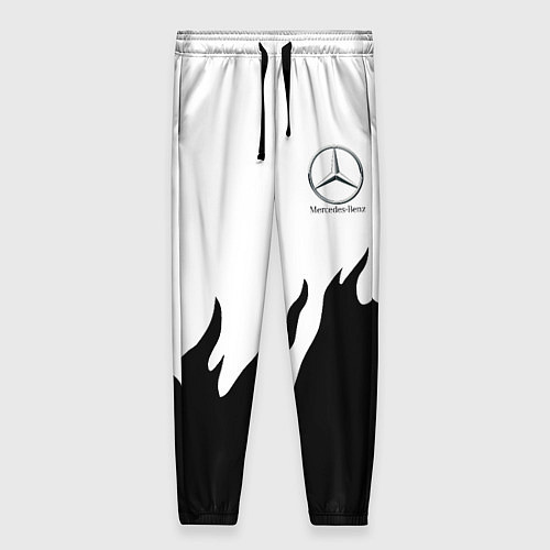 Женские брюки Mercedes-Benz нарисованный огонь / 3D-принт – фото 1