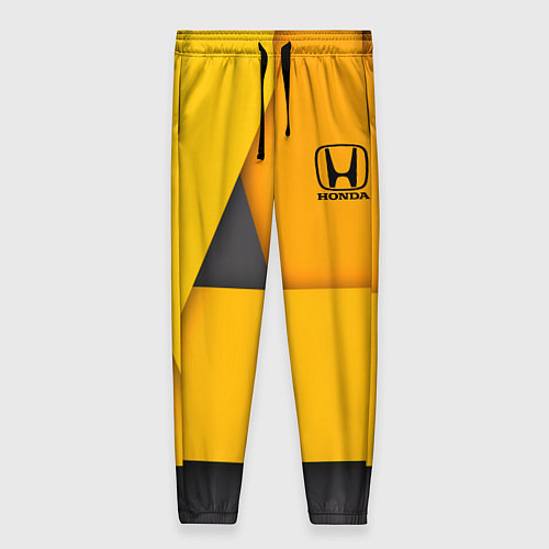 Женские брюки Honda - Yellow / 3D-принт – фото 1