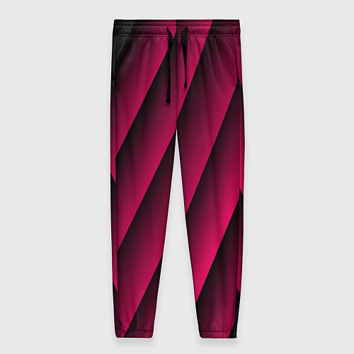 Женские брюки Red Stripe 3D Красные полосы / 3D-принт – фото 1