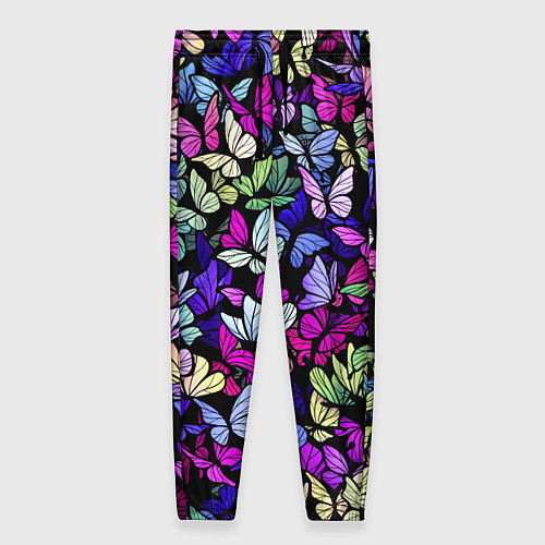 Женские брюки Витражные бабочки / 3D-принт – фото 1