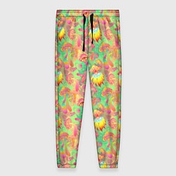 Брюки женские Магические Грибы Психоделика, цвет: 3D-принт