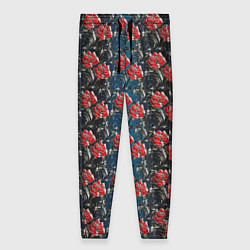Женские брюки Flowers Pattern