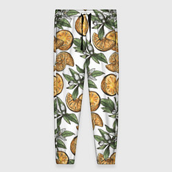 Женские брюки Узор из тропических апельсинов