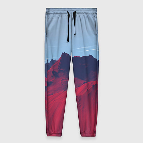 Женские брюки Красный песок / 3D-принт – фото 1