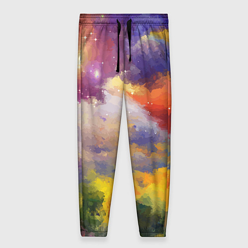 Женские брюки Красочный горный пейзаж Грузия Colorful mountain l / 3D-принт – фото 1