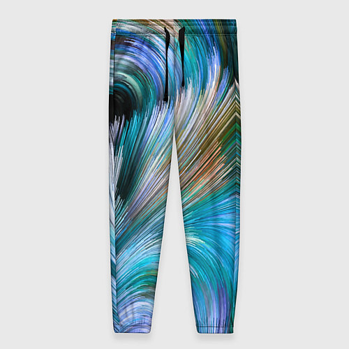 Женские брюки Абстрактная красочная композиция Полосы Abstract c / 3D-принт – фото 1