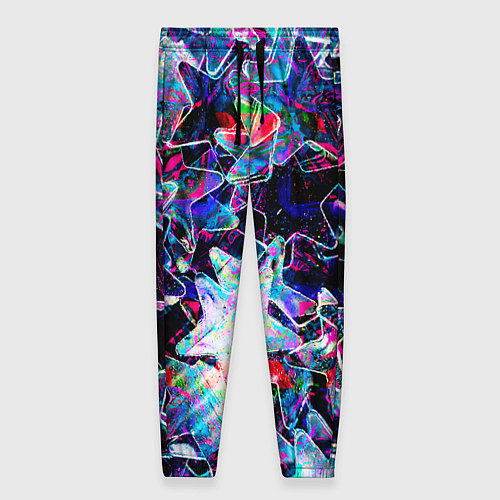 Женские брюки Neon Stars / 3D-принт – фото 1