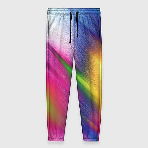 Женские брюки Абстрактный разноцветный текстурированный фон / 3D-принт – фото 1