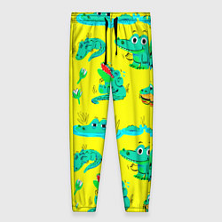 Брюки женские GREEN CROCODILES, цвет: 3D-принт