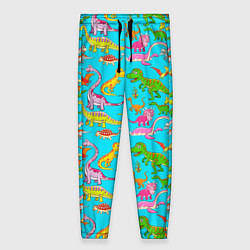 Брюки женские FUNNY DINOSAURS, цвет: 3D-принт