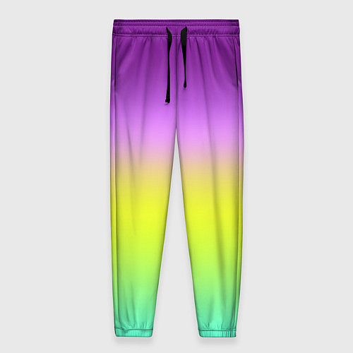 Женские брюки Multicolored Ombre gradient / 3D-принт – фото 1