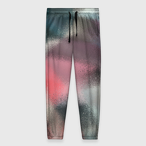 Женские брюки Современный разноцветный абстрактный узор / 3D-принт – фото 1