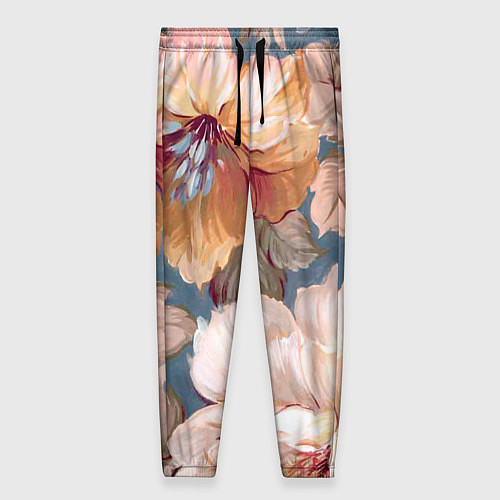 Женские брюки Рисунок цветов / 3D-принт – фото 1
