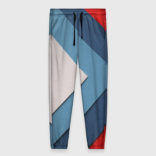 Женские брюки Абстрактная геометрия - Синий / 3D-принт – фото 1