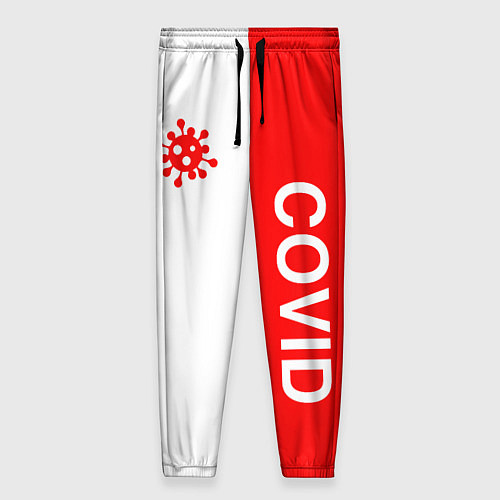Женские брюки COVID - ВИРУС / 3D-принт – фото 1