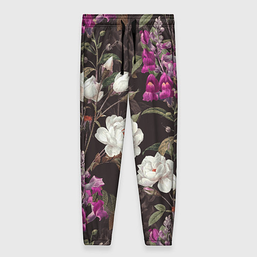 Женские брюки Цветы Ночные Розы / 3D-принт – фото 1
