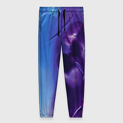 Женские брюки Абстрактные краски и тень - Синий