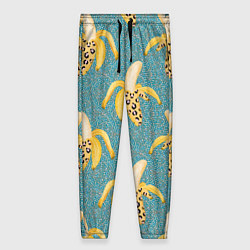 Женские брюки Леопардовый банан паттерн