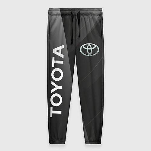 Женские брюки Toyota - серая абстракция / 3D-принт – фото 1