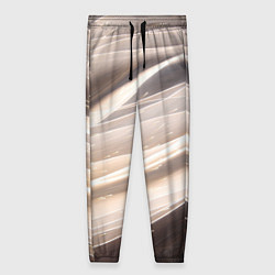 Брюки женские Абстрактные волны и огни бесконечности, цвет: 3D-принт