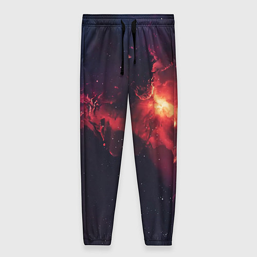 Женские брюки Космическое пламя / 3D-принт – фото 1