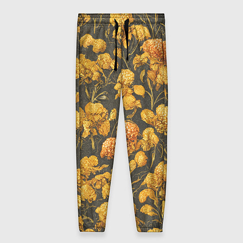 Женские брюки Цветы в викторианском стиле / 3D-принт – фото 1