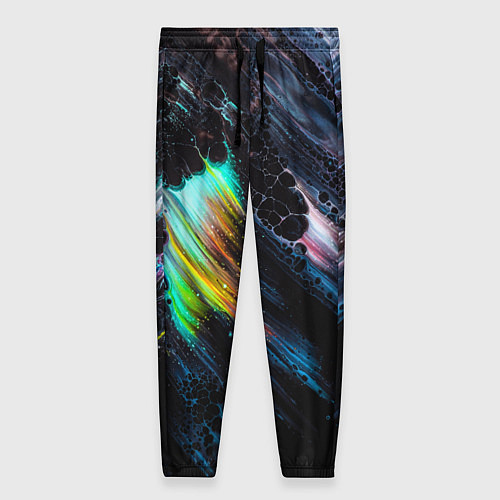 Женские брюки Радужное северное сияние / 3D-принт – фото 1