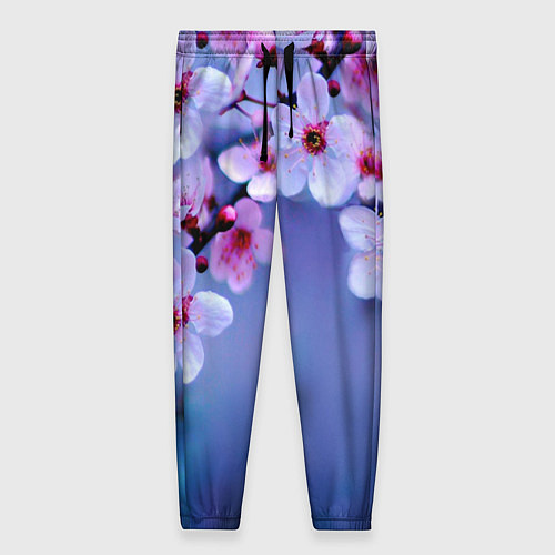 Женские брюки Цветы дерева Черри Блоссом / 3D-принт – фото 1