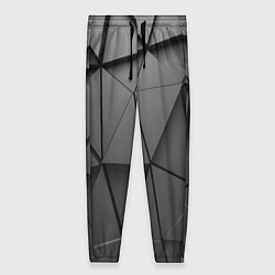 Женские брюки Треугольники серые