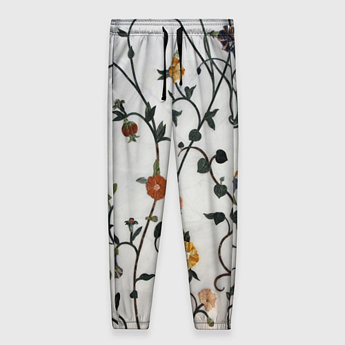 Женские брюки Каменные цветы / 3D-принт – фото 1