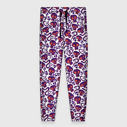 Брюки женские Череп и змея с языком, цвет: 3D-принт