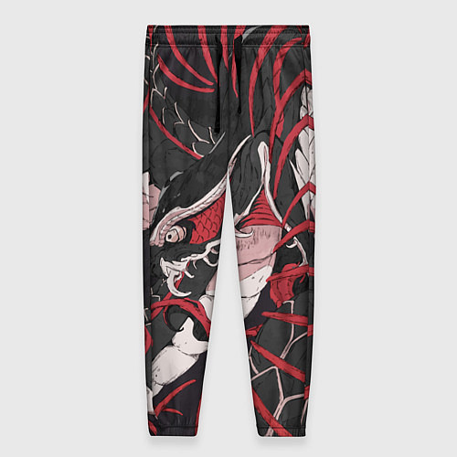 Женские брюки Японская змея уроборос / 3D-принт – фото 1