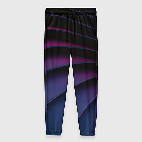 Женские брюки Спиральные тёмные пластины / 3D-принт – фото 1