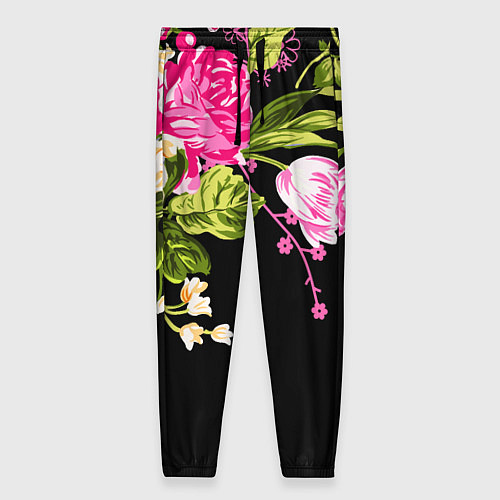 Женские брюки Букет цветов / 3D-принт – фото 1