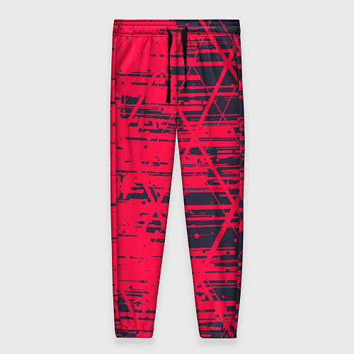 Женские брюки Black & Red / 3D-принт – фото 1