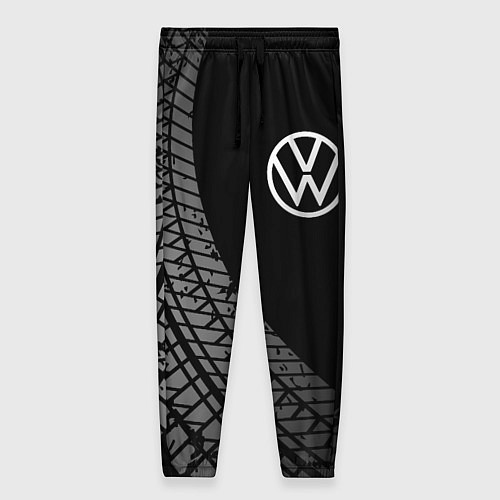 Женские брюки Volkswagen tire tracks / 3D-принт – фото 1