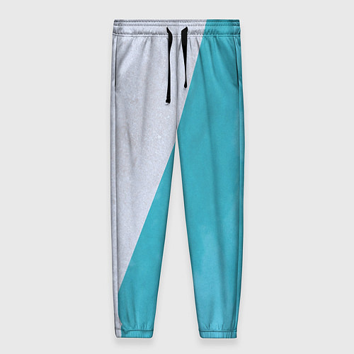 Женские брюки Абстрактный паттерн из двух цветов - серый и светл / 3D-принт – фото 1