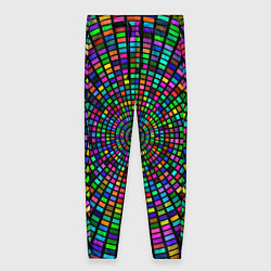 Женские брюки Цветная спираль - оптическая иллюзия