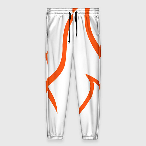 Женские брюки Огненные красные полосы / 3D-принт – фото 1